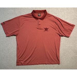 Vtg Nike Team Tampa Bay Buccaneers Men's Size XXL Striped Polo Shirt Pirate Logo